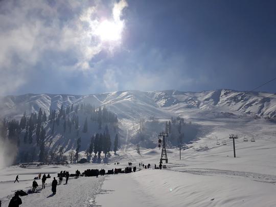 View of the Chairlift at Gulmarg