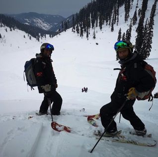 Powder skiing