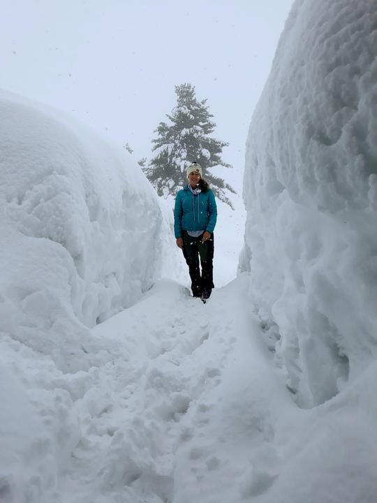 Deep Powder snow in Gulmarg